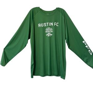 Columbia Austin Soccer FC Long Sleeve Shirt Green Mens XL PFG Sportswear Soccer